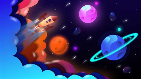 Space Cartoon Wallpapers Wallpaper Cave