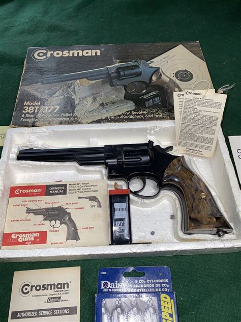 Vintage Crosman 177 Cal Model 38t Pellet Gun Crosman Co2 Pistol Ebay