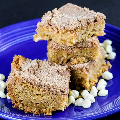 White Chocolate Snickerdoodle Bars Gluten Free The Heritage Cook