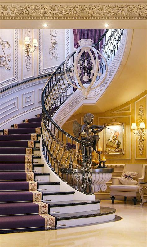 Pin By Safia On Luxury Homes Staircase Design Mansion Interior