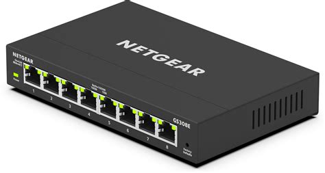 Netgear Gs308e 8 Port Gigabit Ethernet Switch With Network Management