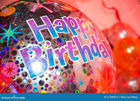 Happy Birthday Balloon Stock Image Image Of Illustrations 111059011