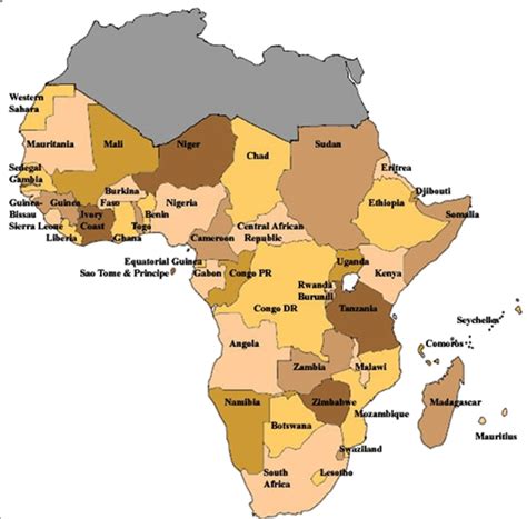 Sahara desert map author admin 16 june 2011 africa. Map of Africa showing sub-Saharan Africa (countries below the grey... | Download Scientific Diagram