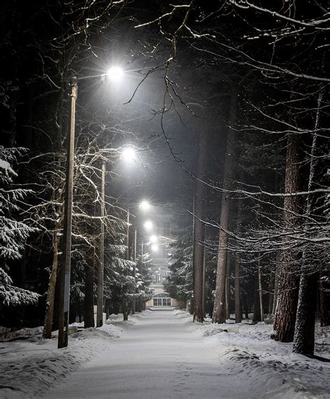 Winter Street Lights Wallpapers Wallpaper Cave