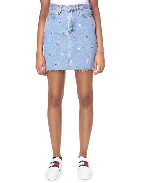 Tommy Jeans Womens Short Denim Skirt