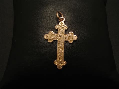 sold birmingham 1912 antique gold cross pendant christopher william sydney australia