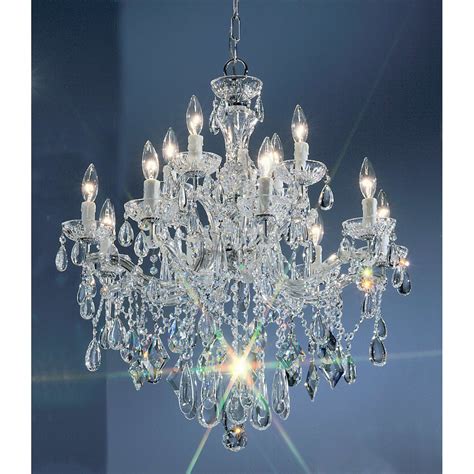 Classic Lighting 8354 Ch C Crystalique 29 Crystal Chandelier From The