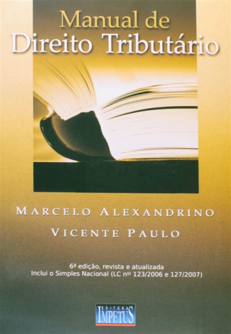 Manual De Direito Tributário PDF Marcelo Alexandrino Vicente Paulo