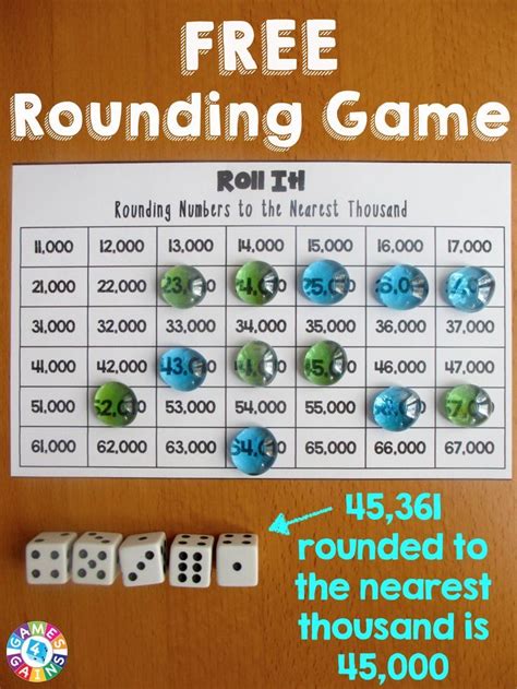 This Free Rounding Game Worked Great In My Math Centers The Game Board