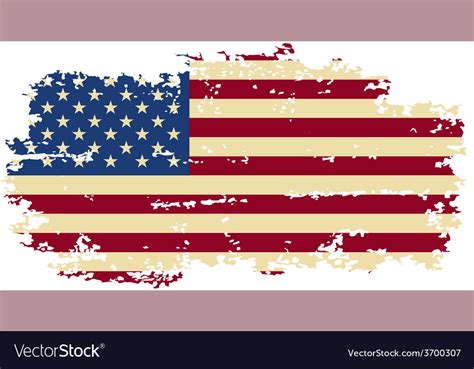 American Grunge Flag Royalty Free Vector Image