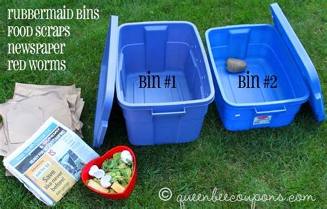 Place the worm bin in a cool, shady spot and add the composting worms, then add in fruit and vegetable peels, bread crusts, coffee grounds, and. 10 Helpful Worm Composting Bin Ideas and Plans | The Self ...