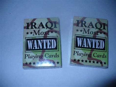 1 Set Of Iraqi Most Wanted Playing Cards Deck Original