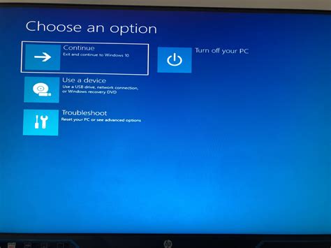 Choose An Option Blue Screen At Windows 10 Startup Microsoft Community