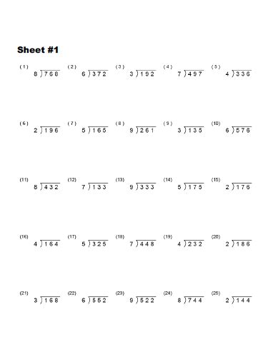 6 Best Images of Long Division Worksheets Answer Key - 5th Grade Long