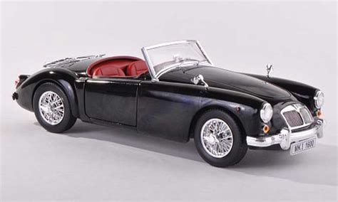 Diecast Model Cars Mg Mga 118 Revell A Roadster Black Verdeck Liegt