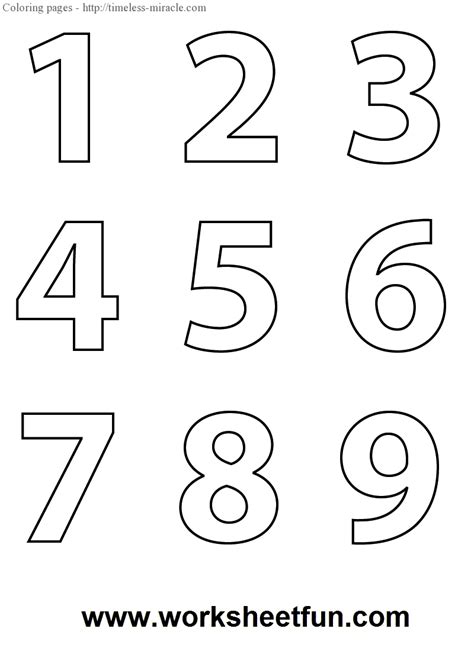 Numbers To Color V2 Timeless