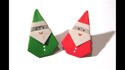 Christmas Origami Santa Claus Easy Origami How To Make An Easy