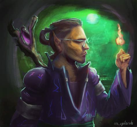 Artstation Wizard Portrait For A Dnd Icon With Step By Step