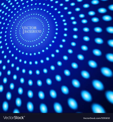 Eps10 Perspective Blue Dots Abstract Royalty Free Vector