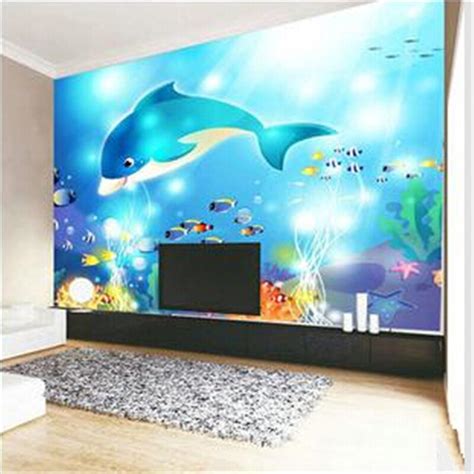 Beibehang 3d Stereoscopic Modern Underwater World Tv Backdrop Wallpaper