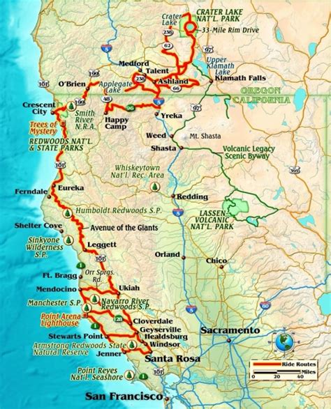 Map Of Northern California And Oregon Netwallcraft For Map Of Map
