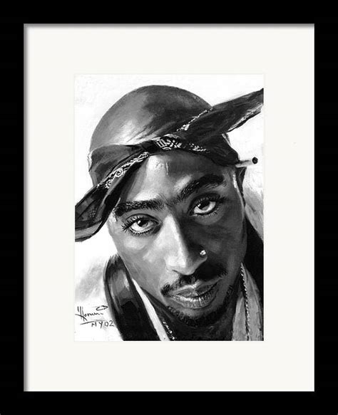 Tupac Shakur Framed Print By Ylli Haruni