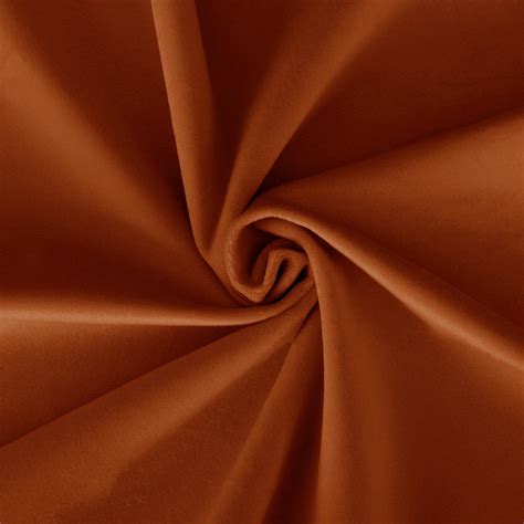 Velvet Fabric By The Yard Burnt Orange Velvet Upholstery Etsy