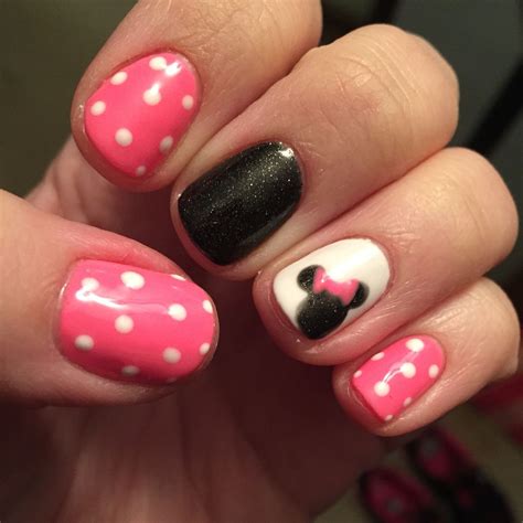 Minnie Mouse Nails Disney Nails Mickey Mouse Nails