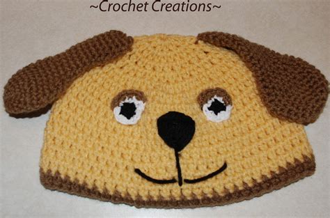 New Crochet Pattern For Baby Dog Hat Crochet