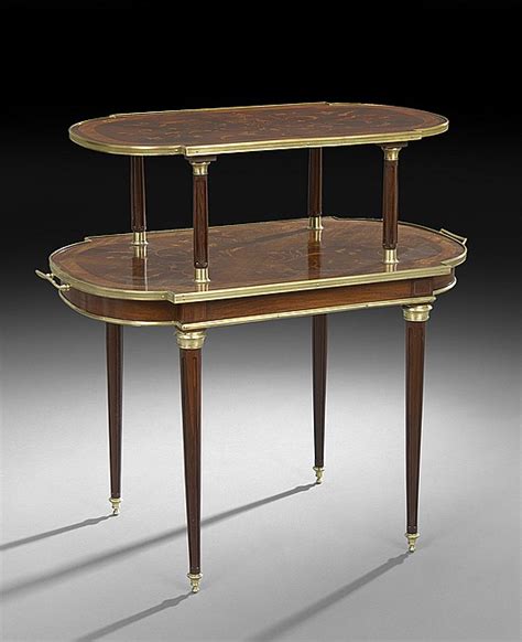 Lot Louis Xvi Style Tiered Center Table