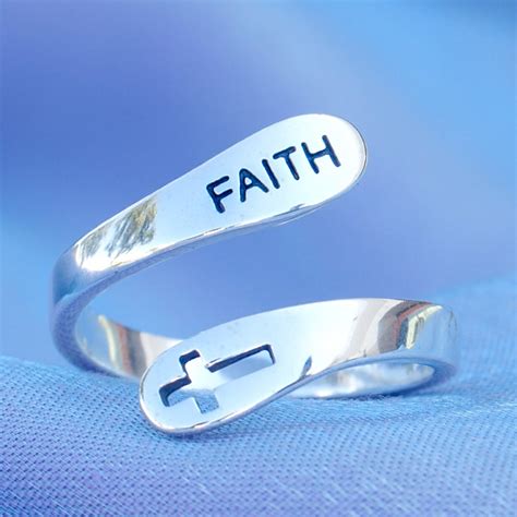 Faith Ring By Blessed Wear 925 Sterling Silver Faith Ring Shop Now