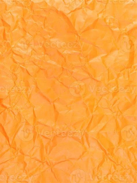 Vertical Background From Orange Crumpled Paper 12570674 Stock Photo At