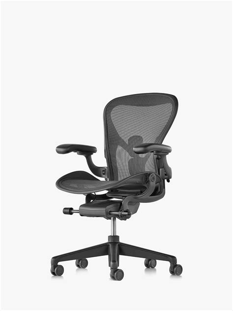 Herman Miller Aeron Office Chair Graphite At John Lewis And Partners