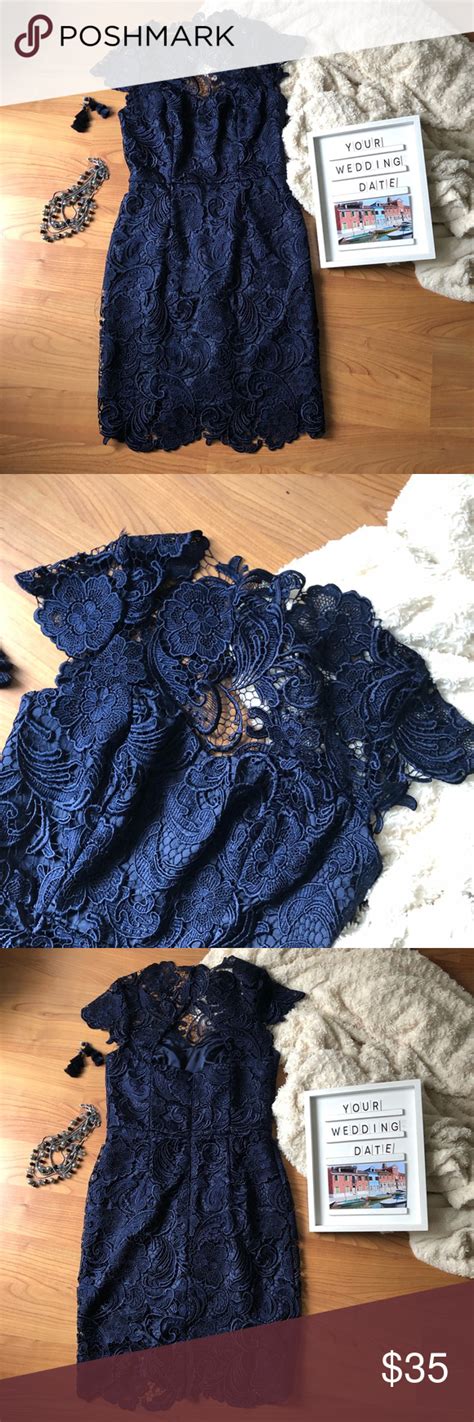 The dresser's room is excited to be scotland's first and best retailer of vintage and antique bridal wear. Navy Lace Dress The perfect wedding guest dress. Brand ...