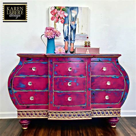Sold Boho Chic Bombay Dresser Tv Console Buffet Entry Etsy Funky