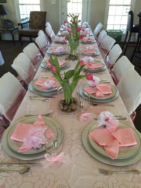 Lavender bridal shower dinner party. Beautiful bridal luncheon, Easter, wedding shower table ...