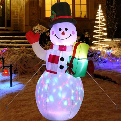5ft Inflatable Snowman Christmas Air Blown Holiday Light Up Lawn Yard