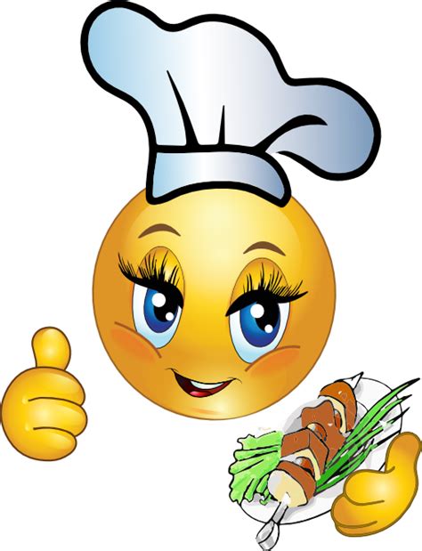 Cooking Girl Smiley Emoticon Clipart I2clipart Royalty Free Public