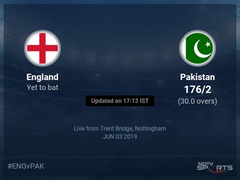 England Vs Pakistan Live Score Over Match 6 Odi 26 30 Updates Cricket