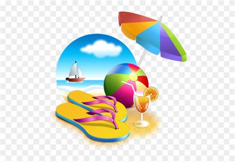 Transparent Background Beach Vacation Clipart Draw Public