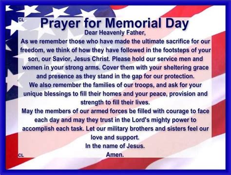 I Fought For You A Soldiers Prayer In 2020 Memorial Day Prayer