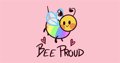 Bee Proud Rainbow Pride Month T Shirt Teepublic