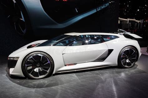 Audi Pb 18 E Tron Electric Supercar Concept Car Editorial Stock Image