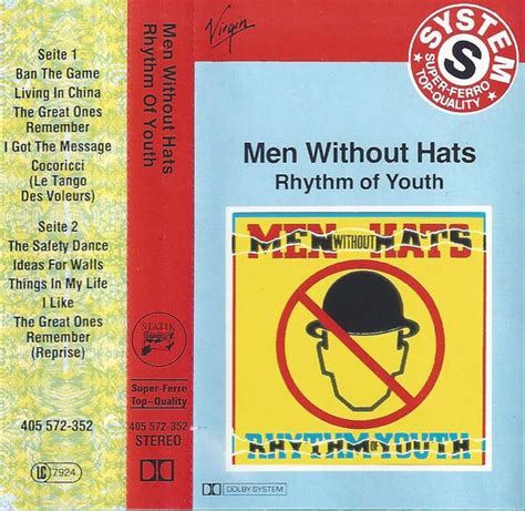 Men Without Hats Rhythm Of Youth 1982 Cassette Discogs