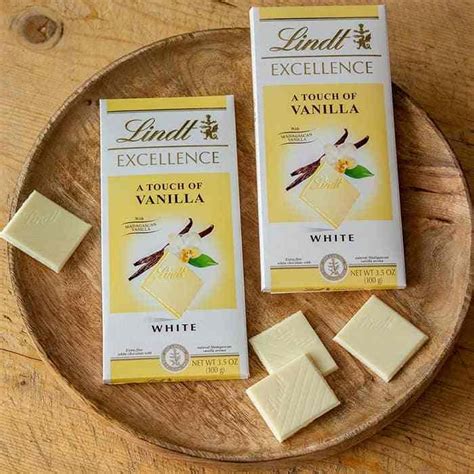 Lindt Excellence Vanilla White Chocolate Bar 100g Chocolounge