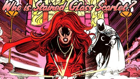 Stained Glass Scarlet Marvel
