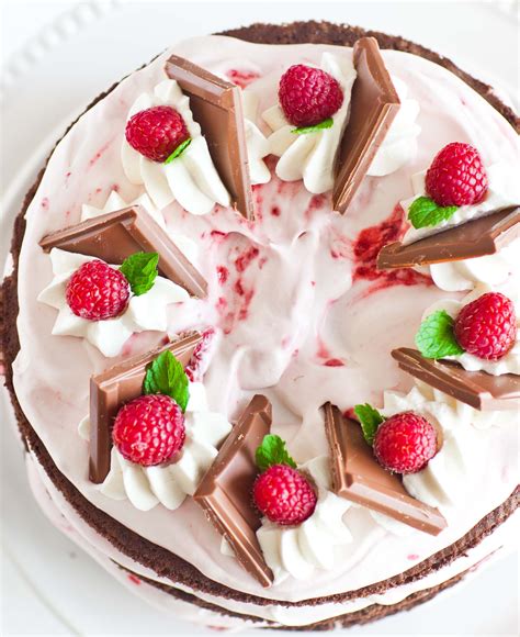 Chocolate Raspberry Cake With Cream Cheese Frosting
