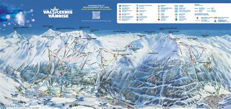 Val Cenis Piste Map Val Cenis Vanoise Ski Area Map Mychaletfinder