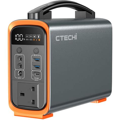 Ctechi Portable Power Station 240wh Lifepo4 Battery Backup 240w With