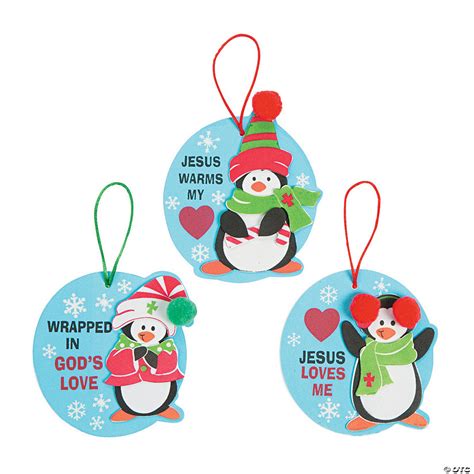Penguin Religious Christmas Ornament Craft Kit Discontinued